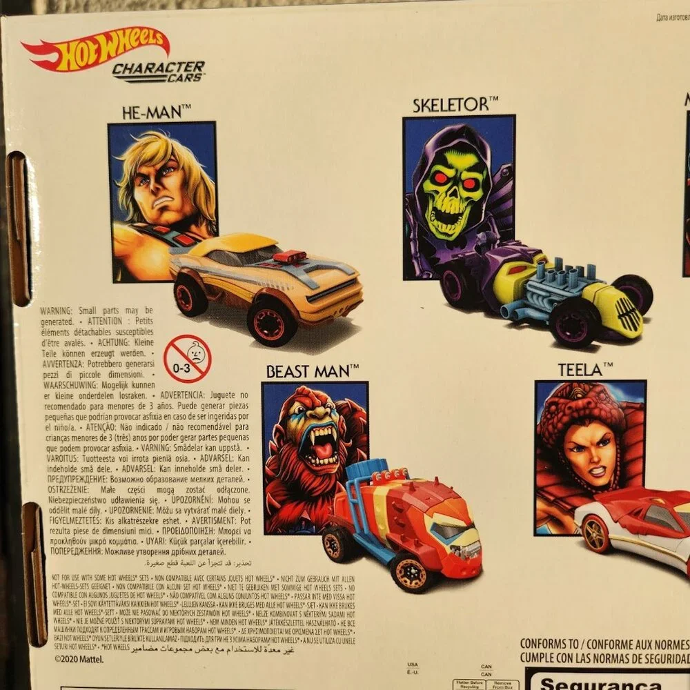 NEW Hot Wheels He-Man Masters of the Universe 5-Pack 1:64 Scale Collectible